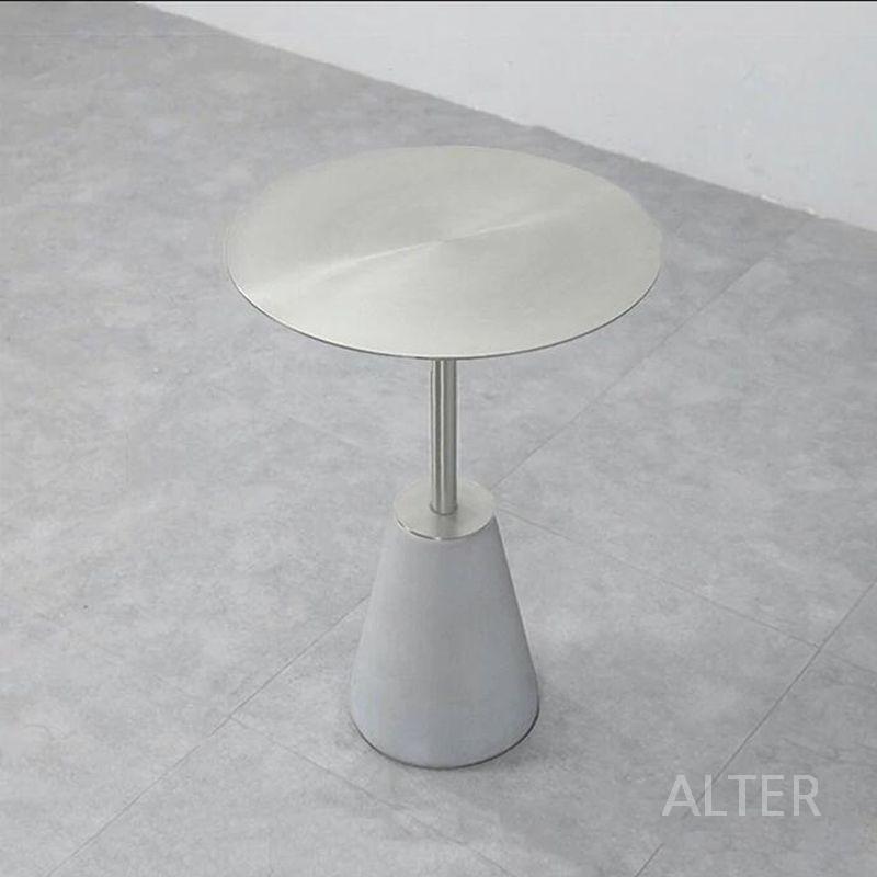 스텐 원형 테이블 티 라운지 카페 40x60cm - 상세 이미지 5