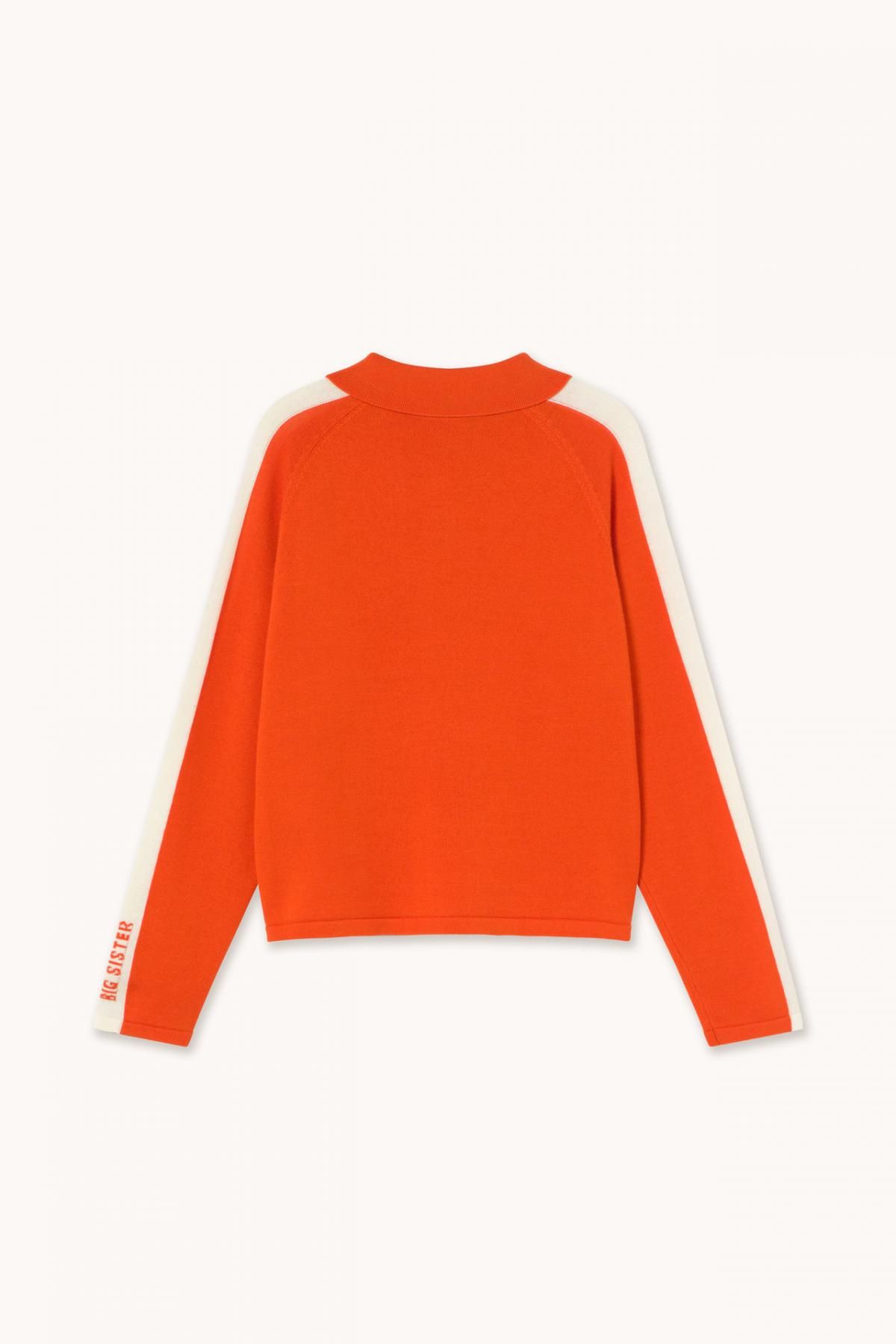 타이니코튼 오렌지 배색 긴팔 폴로 티셔츠 AW25-678J08 ONE COLOR - 상세 이미지 2