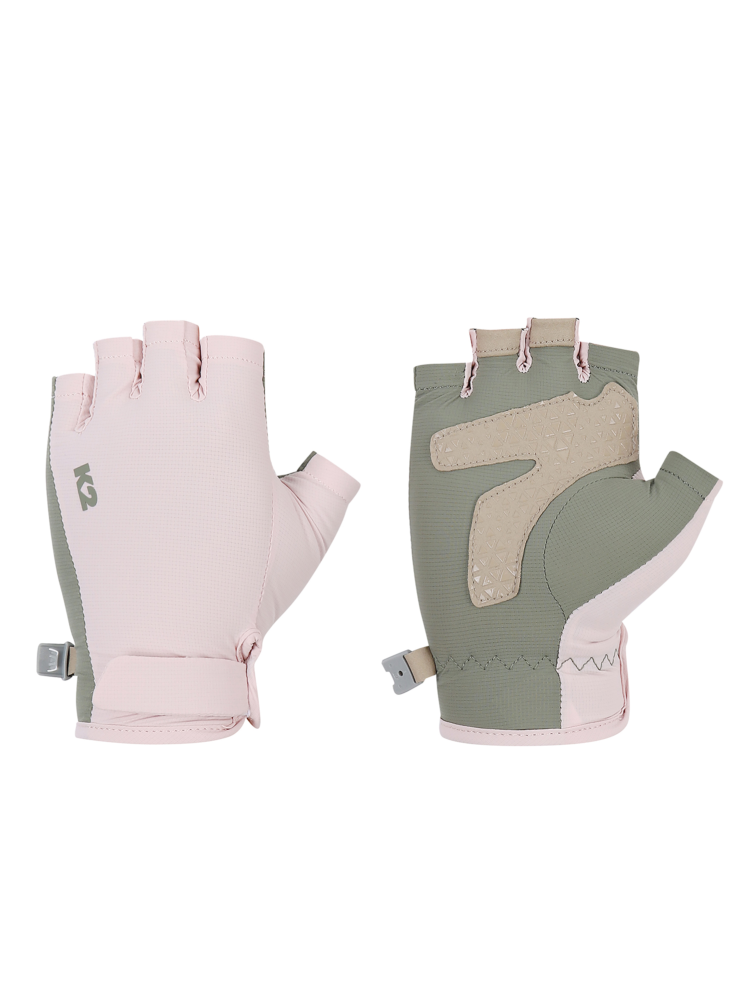 [본사직영] K2 여성 COOL 스트레치 하프 글러브W Light Pink KWM25V04P1 - 상품 이미지