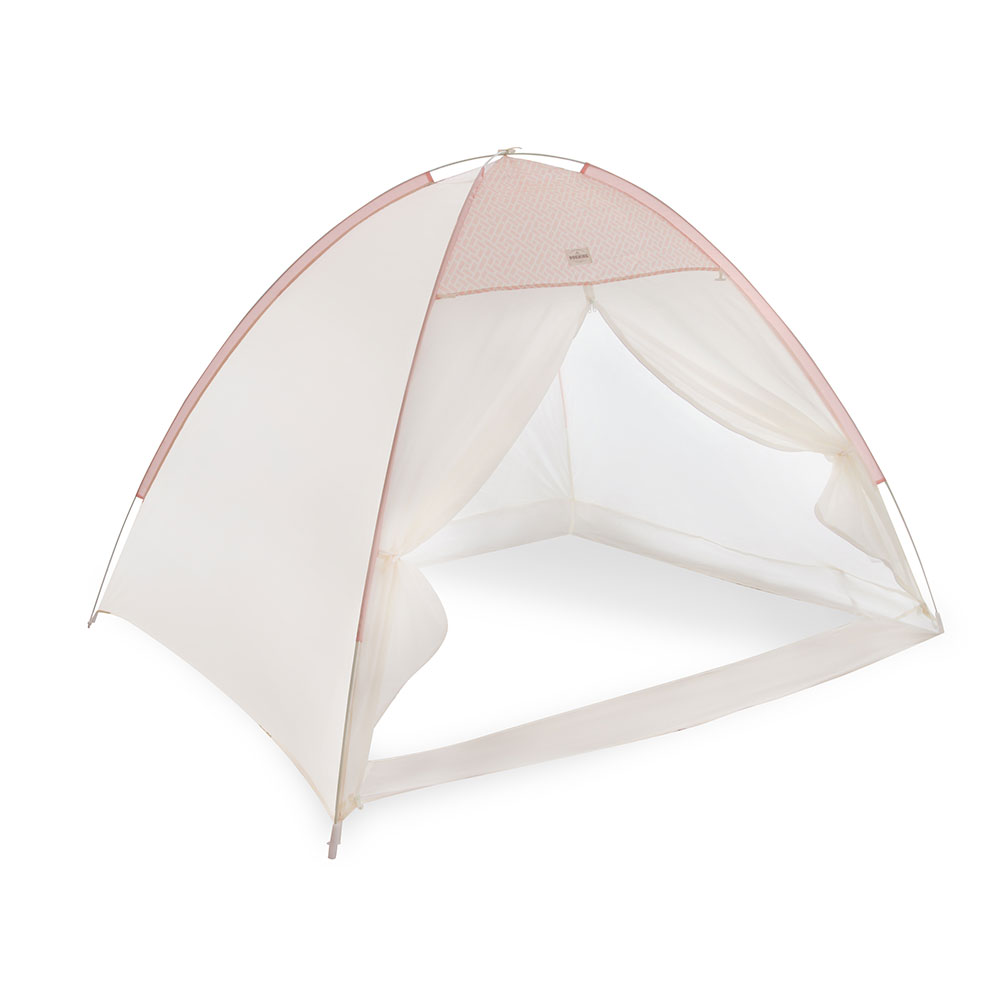 빈슨메시프 포그닝 난방 텐트 실내 침대 방한 방풍 보온 겨울 수면텐트 더블, 스너그핑크