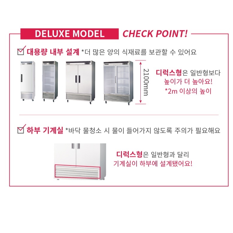 베이커리용 장도어냉장고 1200L 카페 2구 45박스 간냉식냉장고 - 상세 이미지 4