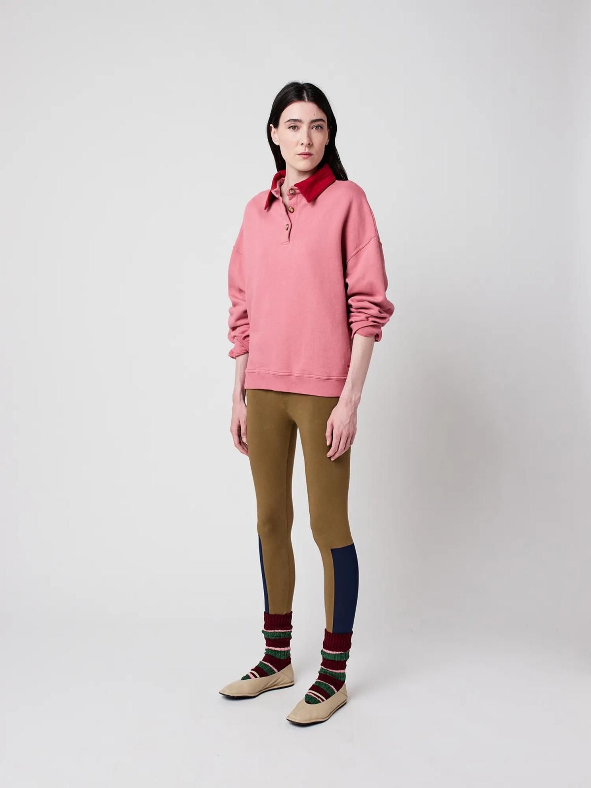 보보쇼즈 오버핏 컬러블록 폴로 스웨트셔츠 B225AD020 ONE COLOR - 상세 이미지 5