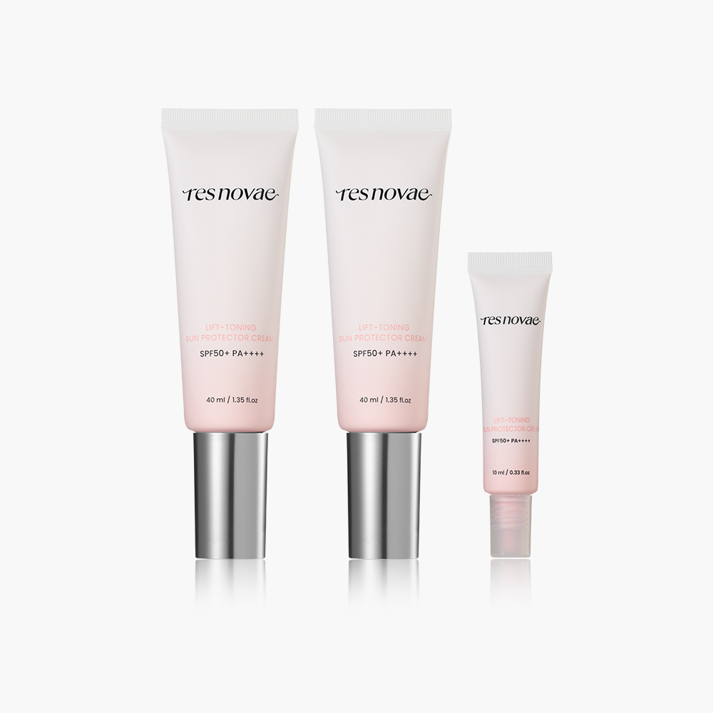 [넾다세일] 레스노베 리프토닝 선 프로텍터 크림 40ml 2개+선크림 10ml 1개 - 상품 이미지