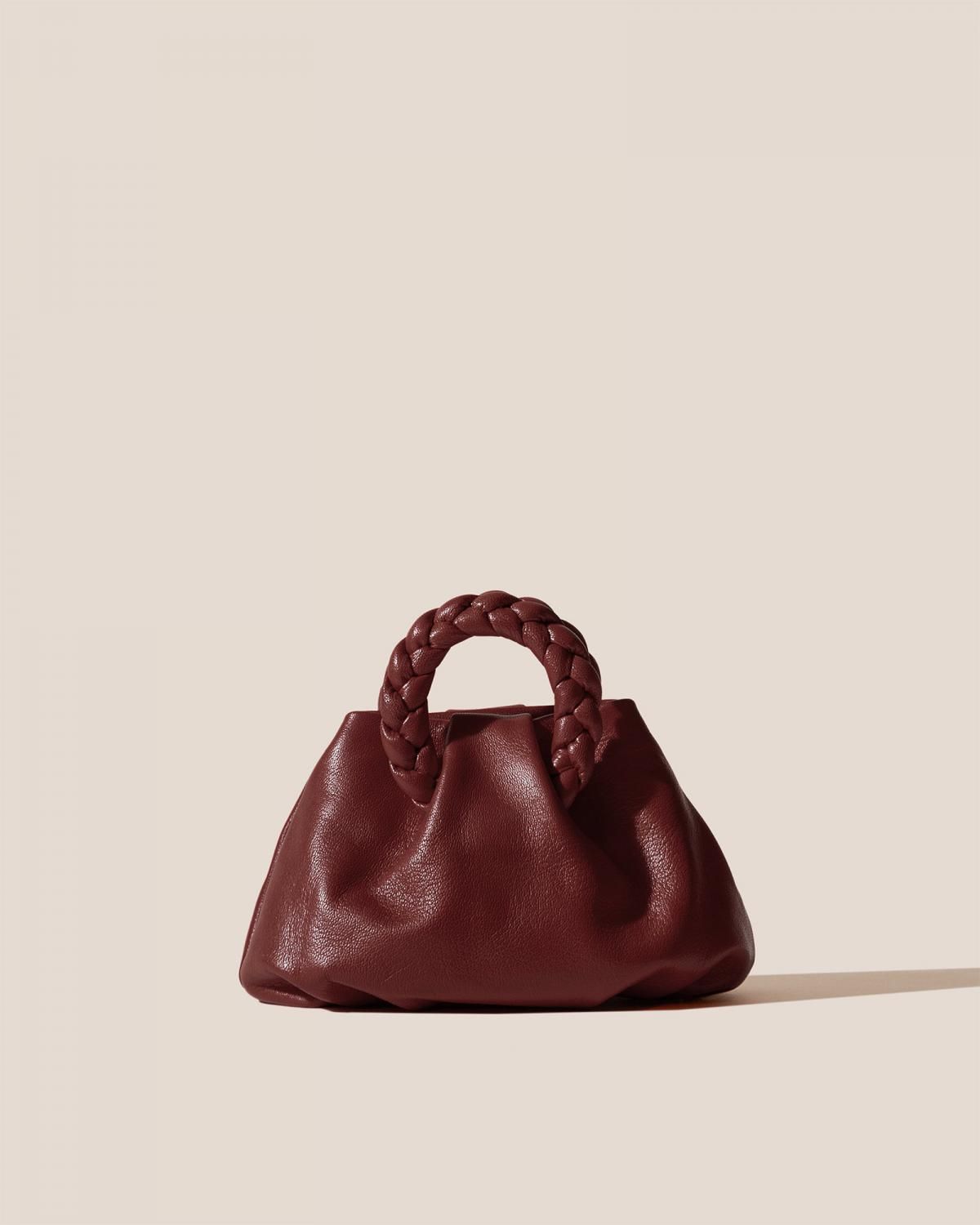 헤레우 봄본 서플 샤이니 브레이드 핸들 토트백 14878168613196 BURGUNDY - 메인 이미지