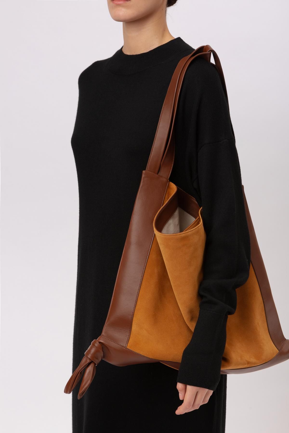 헤레우 카도르 스웨이드 슬라우치 숄더백 14870950052172 DARK BROWN - 상세 이미지 5