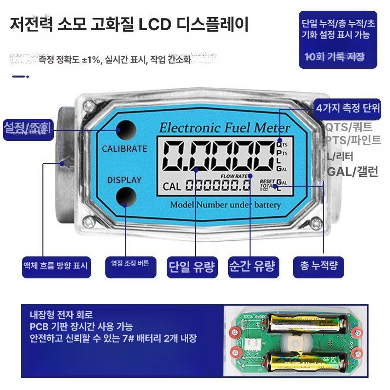 측정 측정기 디지털 수질 루아즈 토양 각도계 소음계 터빈 유량계-1.5인치 - 상세 이미지 3