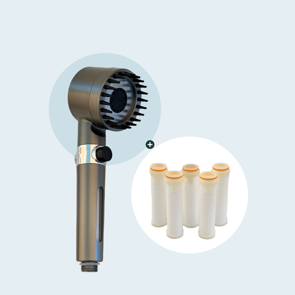 주아스 필터전용 샤워기 헤드 고수압 절수형 염소제거 필터 교체형 5개입 - 상세 이미지 3