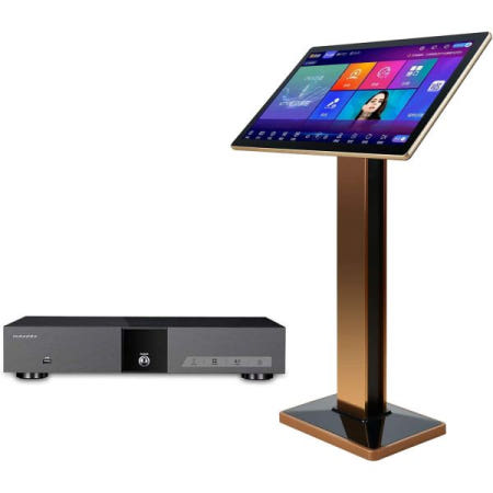 [HiFine][해외]국제 버전 하이파인 노래방 시스템: 4T 하드 드라이브, 22인치 터치스크린, 클라우드 송 다운로드, 안드로이드 라이브 TV 및 영화 온라인을 지원하는 KV-V5Max 스마