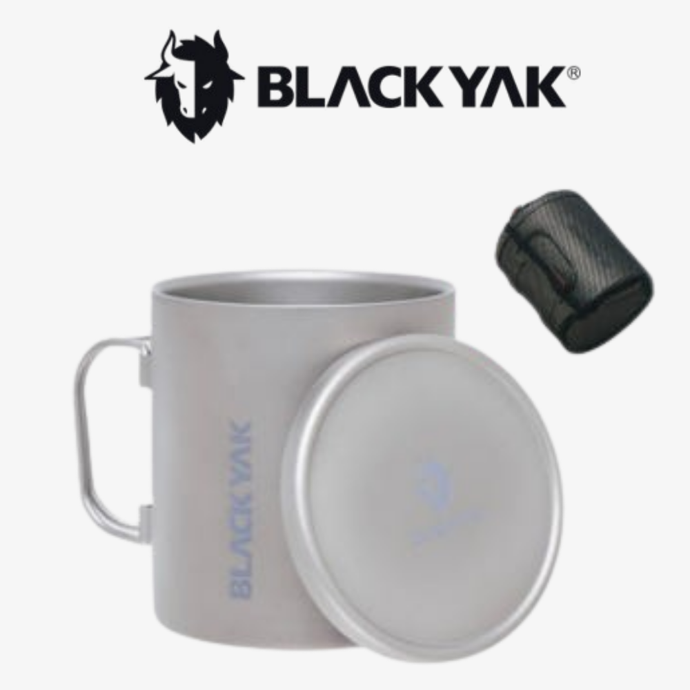 블랙야크 등산 캠핑 티타늄 450ml 이중진공구조 가벼운 티탄 더블컵 2BYXXX4950