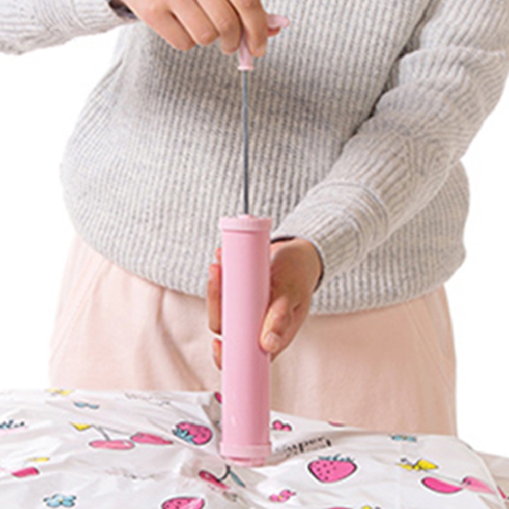 이불진공압축기 휴대용 겨울옷 미니 수동공기흡입기