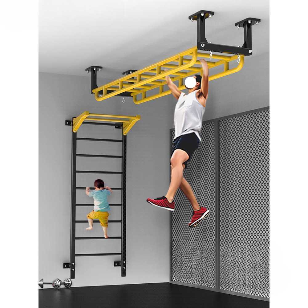 철제 구름사다리 크로스핏 매달림 장비 프레임 풀업 경사사다리 120cm - 상세 이미지 4