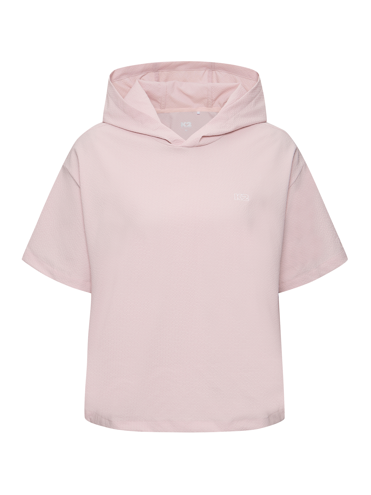 [본사직영] K2 여성 시원서커 DRY ICE 우븐 반팔 후디 W ICE PINK KWM25256U6