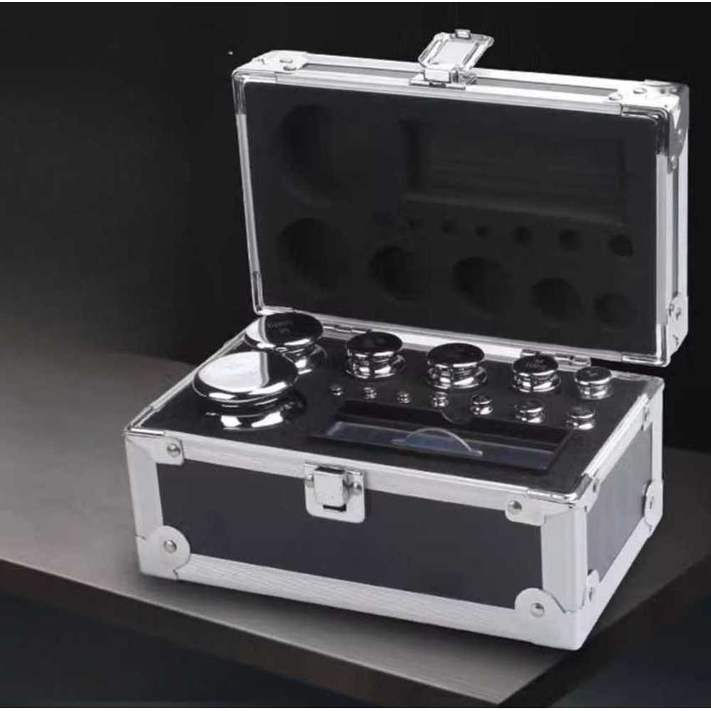 물리 실험 분동추 세트 정밀 질량 측정 표준 스텐 크롬 1G-1KG (13개) - 상품 이미지