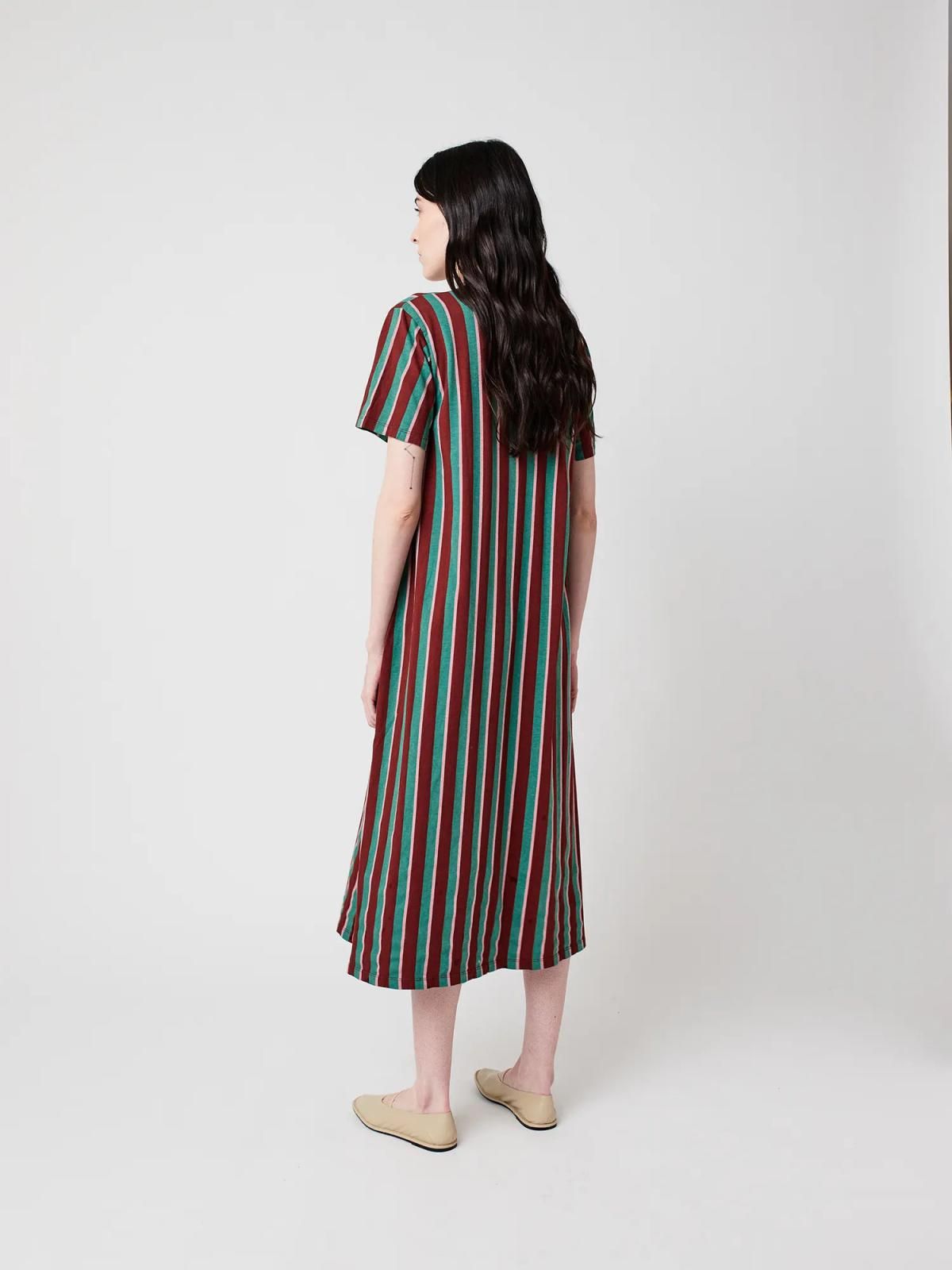 보보쇼즈 멀티컬러 스트라이프 미디 원피스 B225AD047 ONE COLOR - 상세 이미지 5