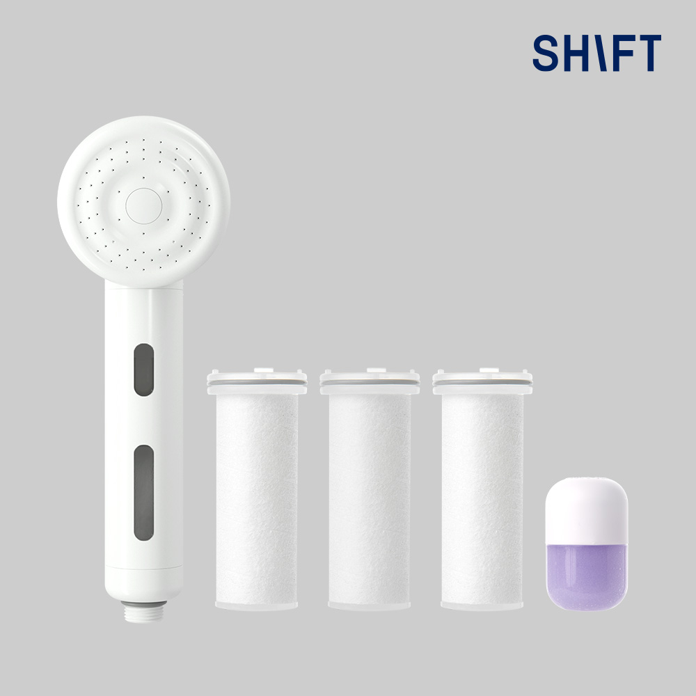 시프트 아로마 캡슐샤워기 클린업세트 (샤워기[컬러6종택1] + 필터3개 + 캡슐1개)