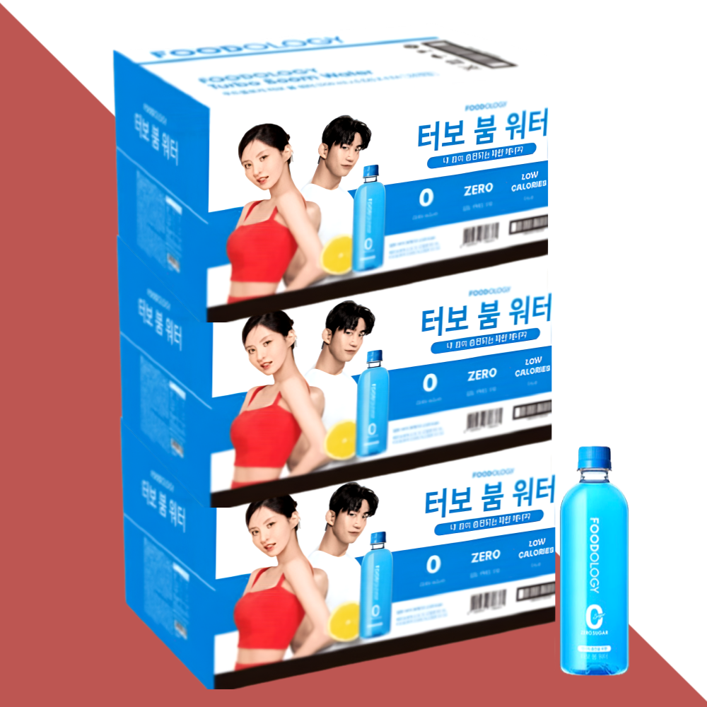 푸드올로지 터보붐워터 파란통 음료 24개입X3세트 - 메인 이미지