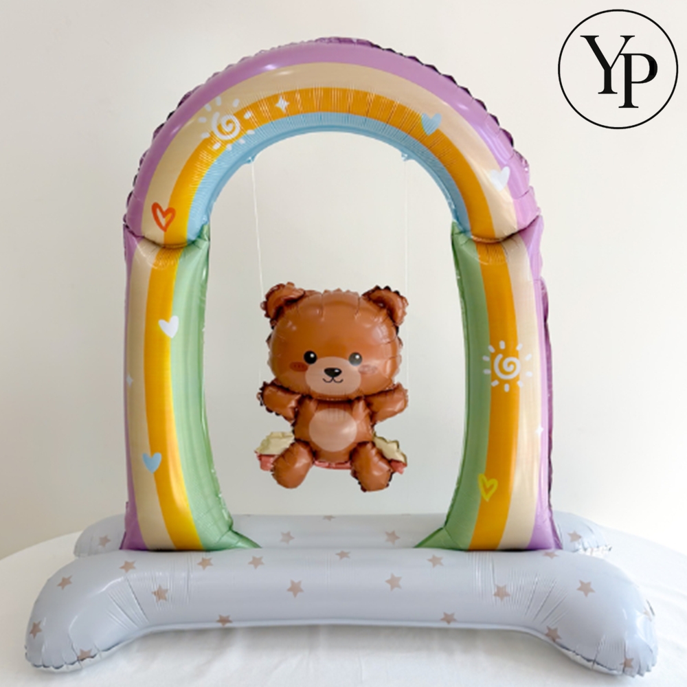 캐릭터 파티 꾸미기 풍선 곰돌이 무지개 장식 소품 생일 유치원 어린이집 가랜드 장식