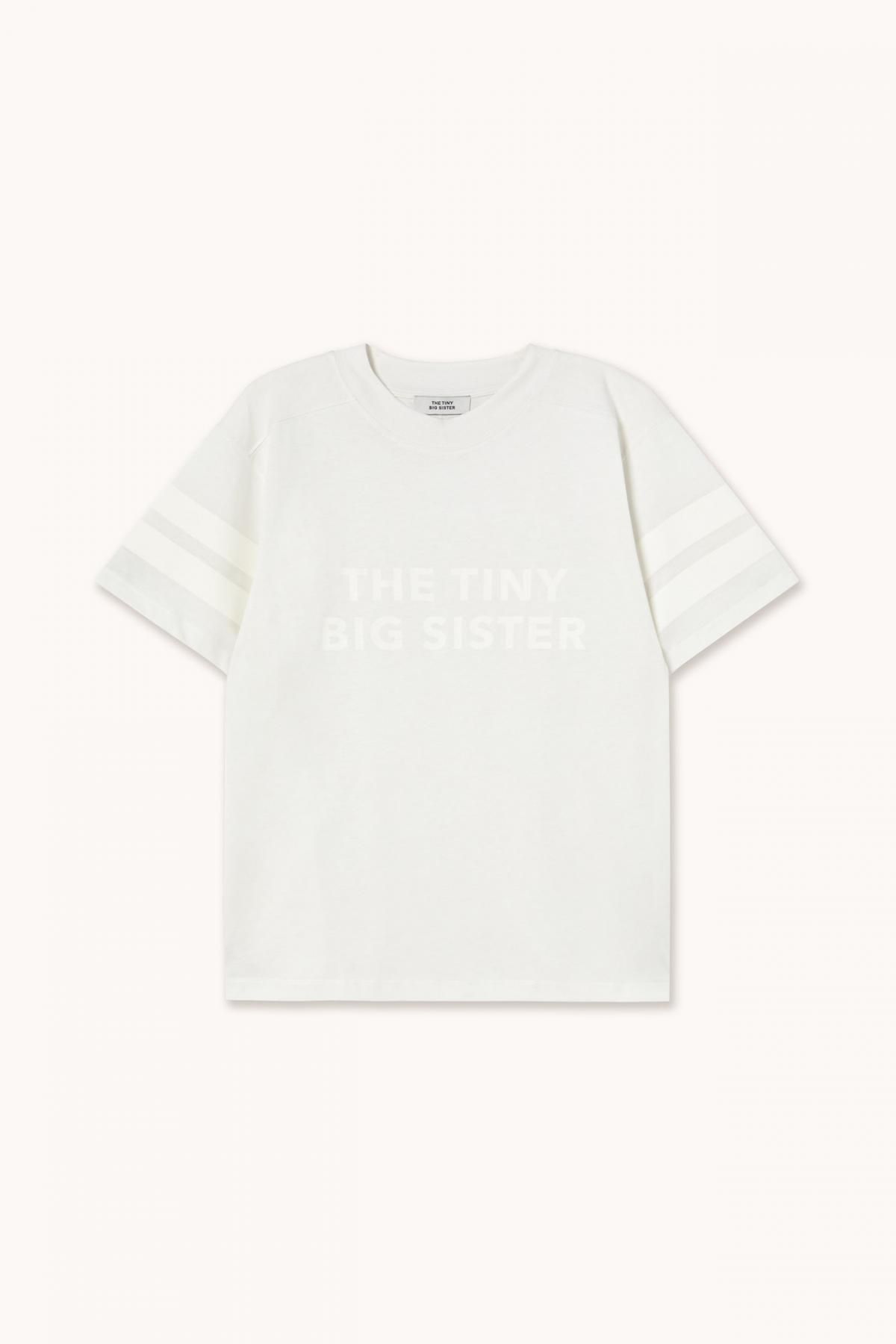 타이니코튼 화이트 베이직 바시티 반팔 티셔츠 AW25-779104 BLANCO - 상품 이미지