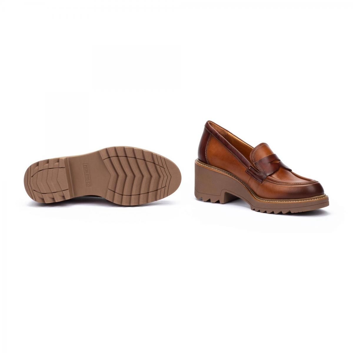 피콜리노스 청키힐 클래식 로퍼 ALCARAZ W7A-3904C1 BRANDY - 상세 이미지 5