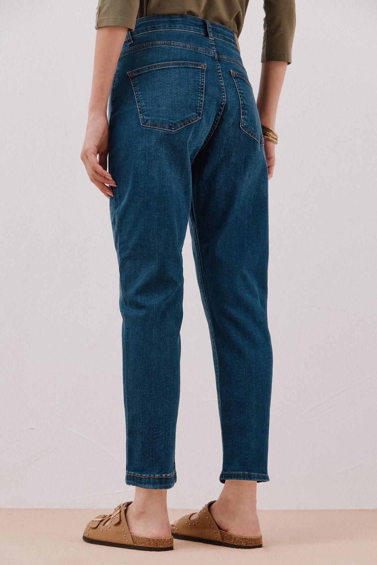 꼬르떼피엘 데님 슬림핏 맘 진 8880968 AZUL - 상세 이미지 5
