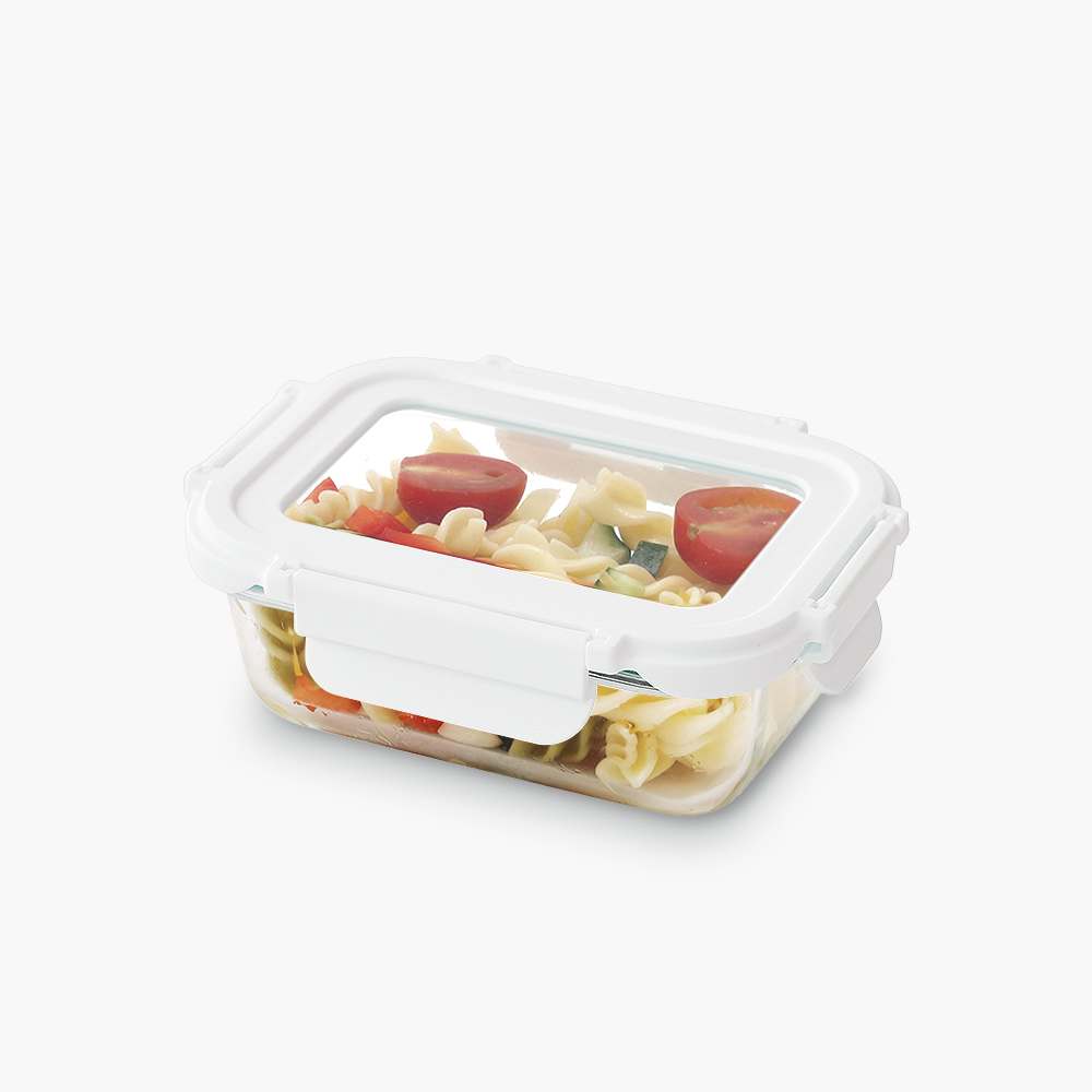 네오플램 클린 내열유리 반찬통 밀폐용기 전자레인지용기 400ml