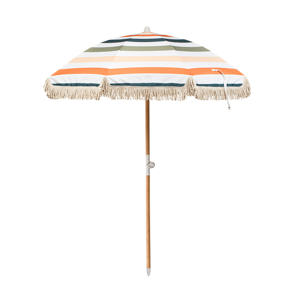 아이두젠 파라솔레 파라솔 대형 휴대용 비치 감성 캠핑 테슬 그늘막 면혼방 TC 원단 트로피칼