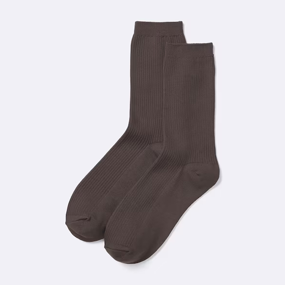 지유 리브 크루 양말 + E 골지 357410 - 상세 이미지 2