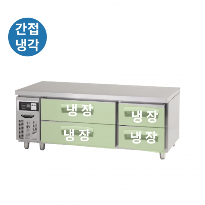 베이커리용 2단 서랍형테이블냉장고 1500 밧드 서랍냉장고 265L - 상세 이미지 2
