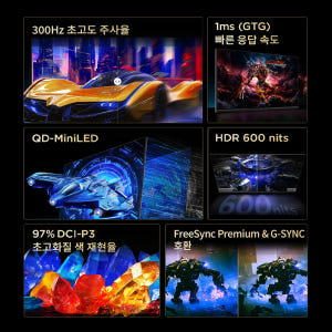 TCL QD-Mini LED 모니터 25G64 FHD Fast IPS 300Hz 상세 이미지 3