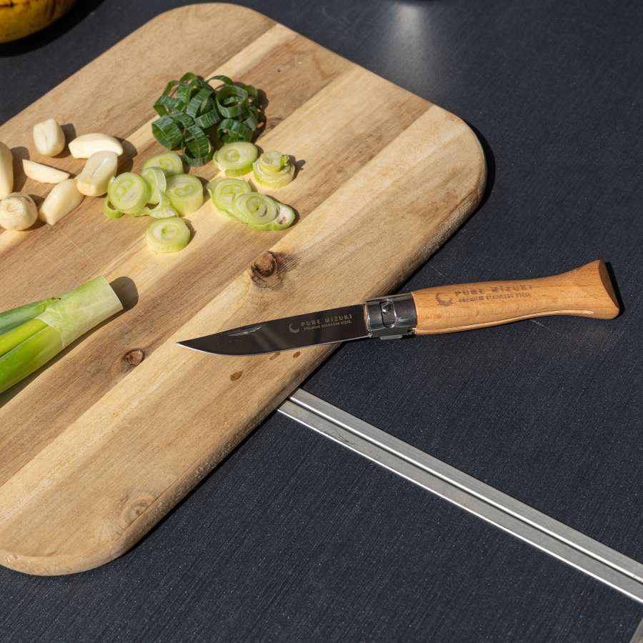 퓨어미즈키 캠핑용 폴딩 접이식 케이스 나이프 세트