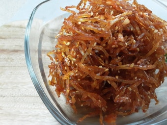 명식품본사 쥐포채 가는실채 쥐치포 식당식자재 도매가 진미 볶음반찬 1kg, 1개 - 상세 이미지 4