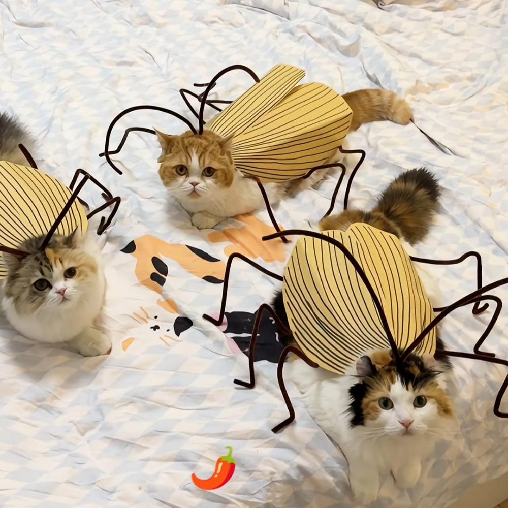 고양이 바퀴벌레 옷 만들기 DIY 강아지 웃긴 반려동물 의상 쓸데없는 선물 신박한 - 상품 이미지