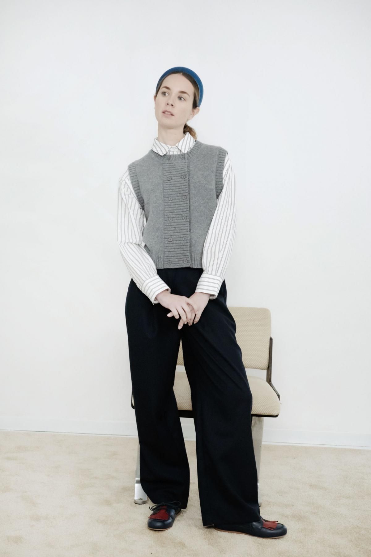 타이니코튼 릴렉스핏 스트라이프 긴팔 셔츠 AW25-624S22 ONE COLOR - 상세 이미지 4