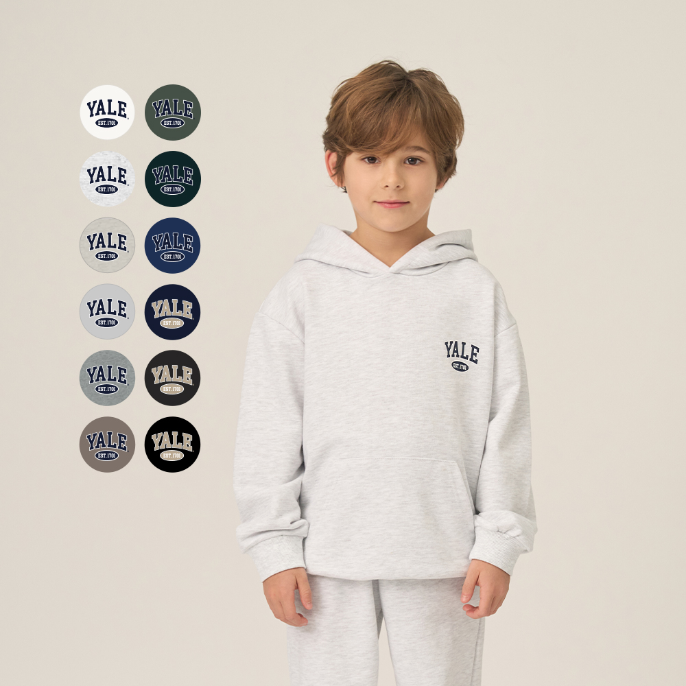 예일키즈 스몰 아치 로고 후디_A4F051