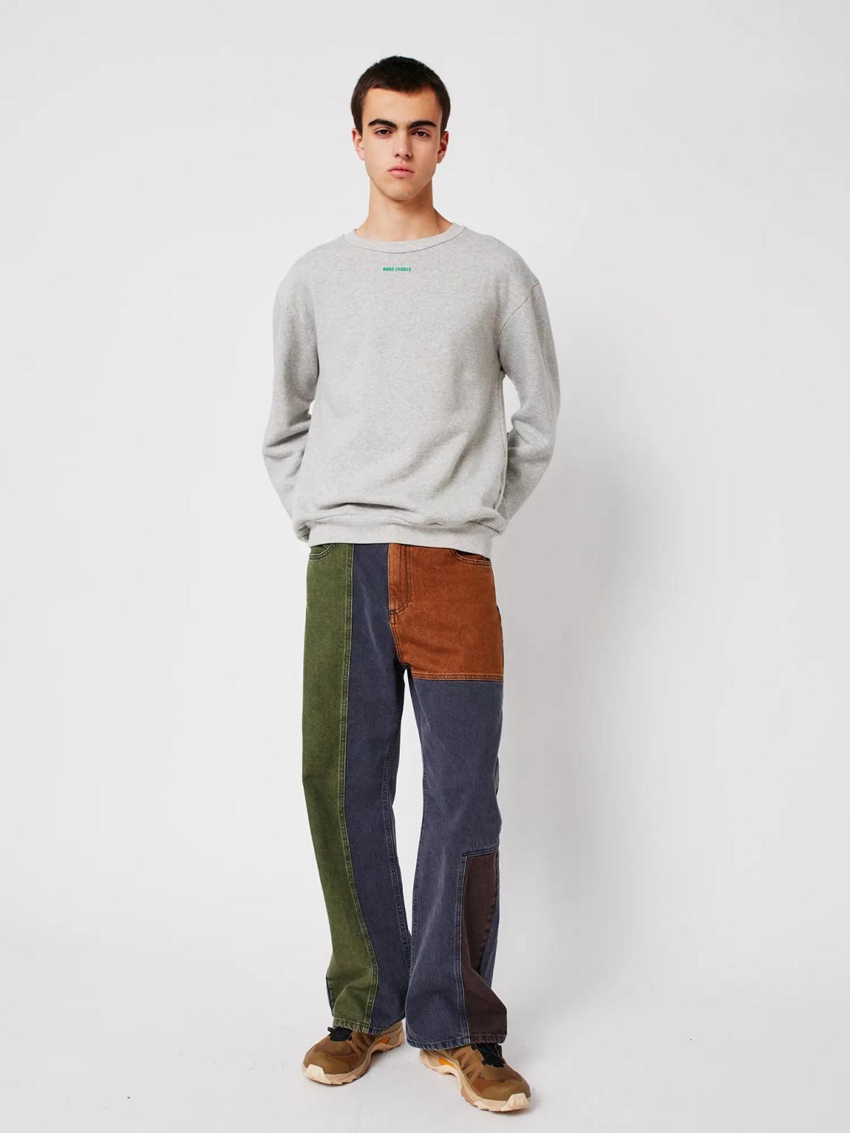 보보쇼즈 오가닉 라이트그레이 남녀공용 스웨트셔츠 B225AE004 ONE COLOR - 상세 이미지 5