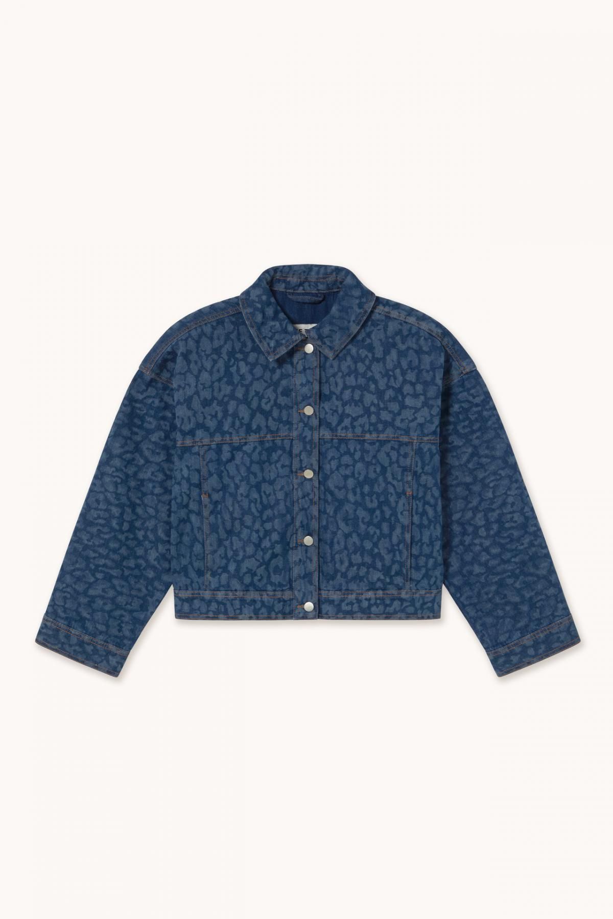 타이니코튼 애니멀 프린트 크롭 데님 재킷 AW25-712KD7 ONE COLOR - 상품 이미지