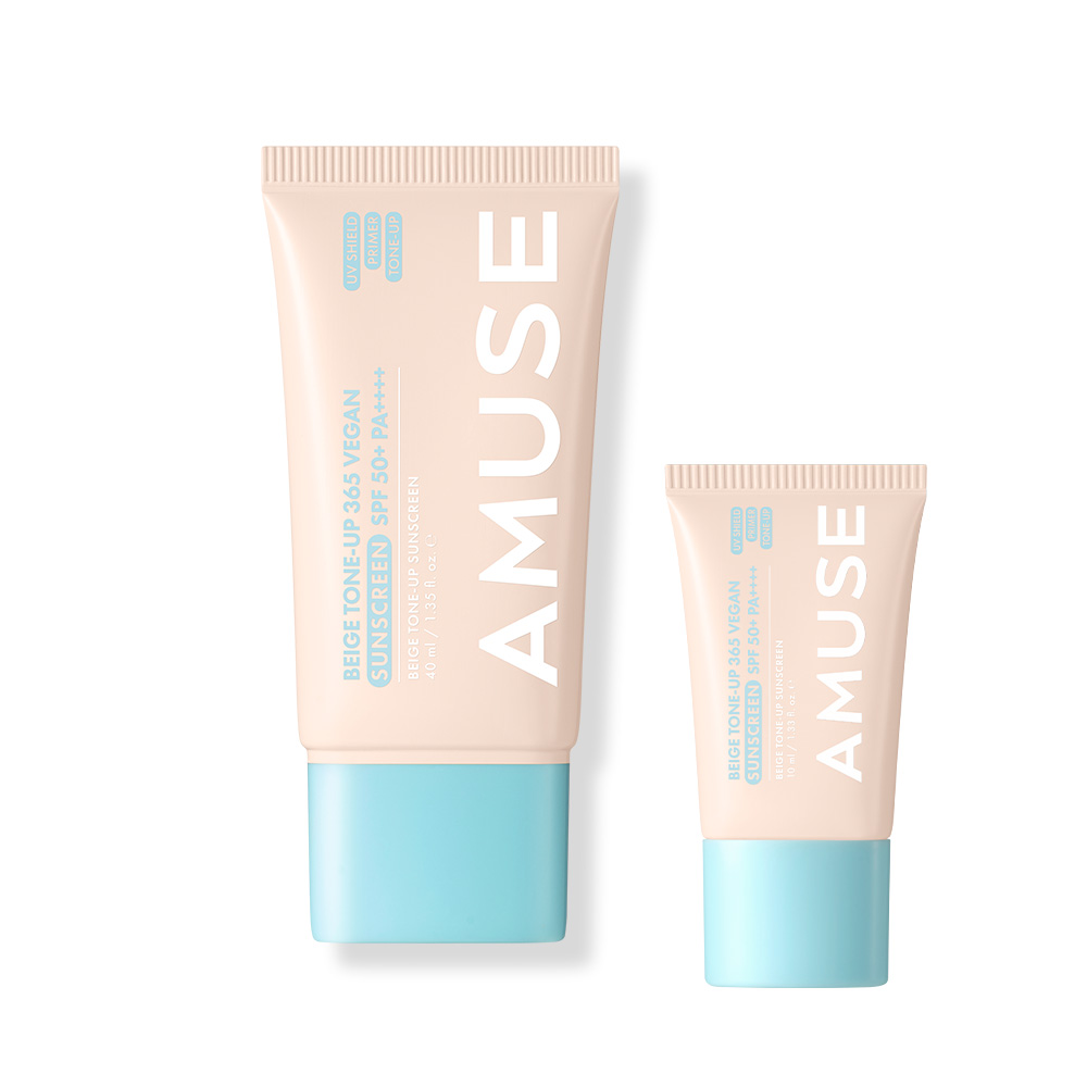 어뮤즈 베이지 톤업 365 비건 선크림 40ml SPF50+ - 상품 이미지