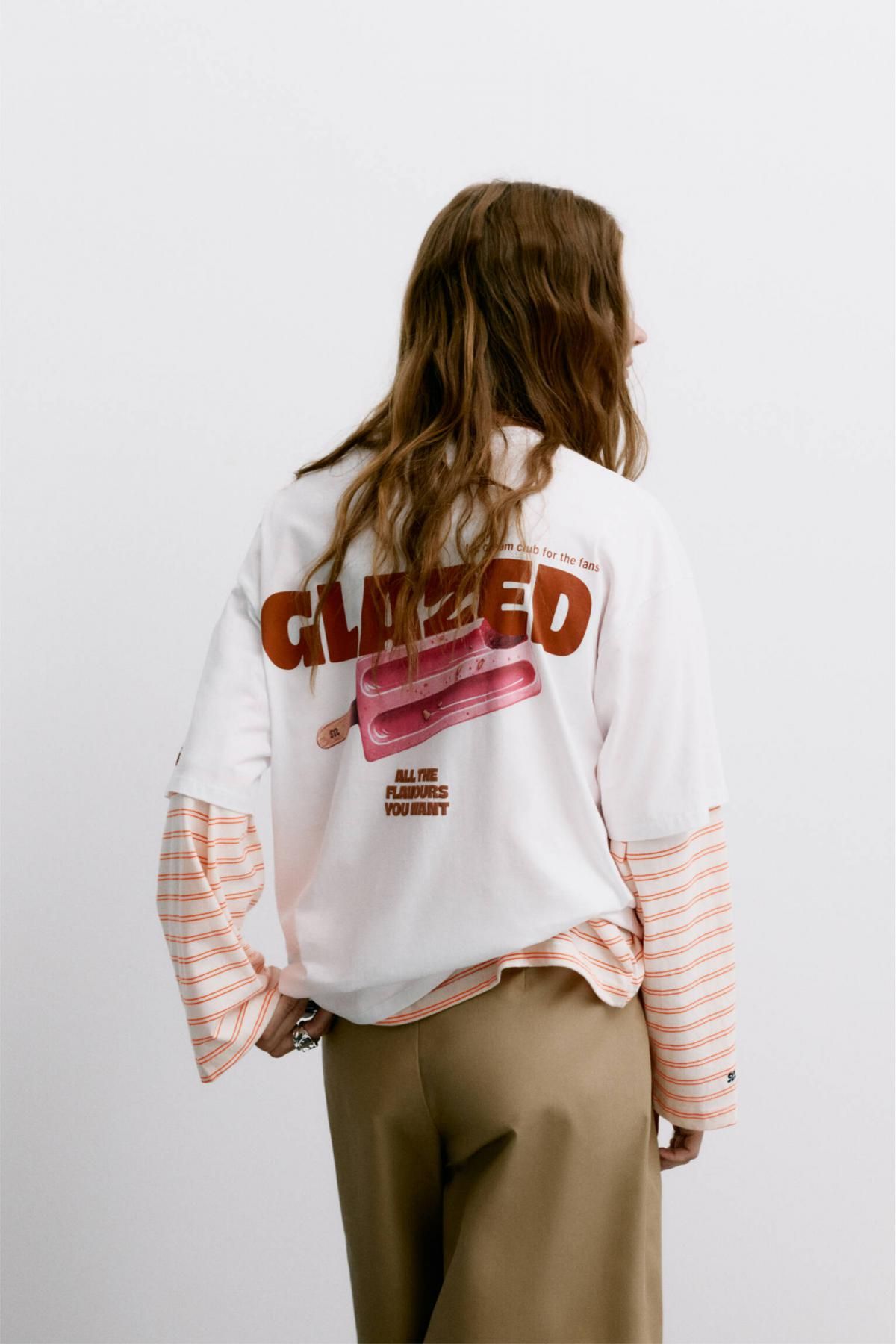 풀앤베어 오버핏 그래픽 아이스크림 반팔 티셔츠 7150/355 OFF WHITE - 상세 이미지 2