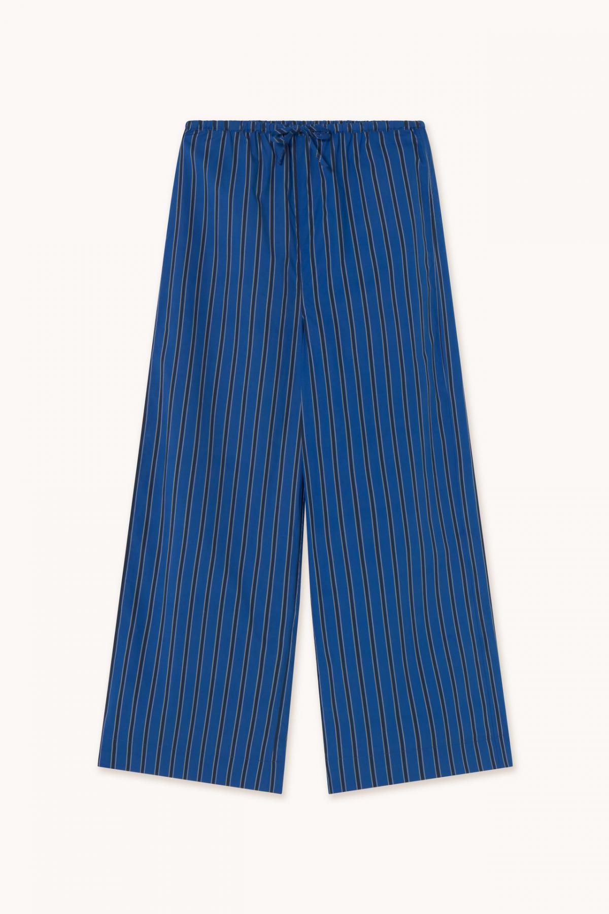타이니코튼 네이비 스트라이프 와이드 팬츠 AW25-748S02 ONE COLOR - 메인 이미지