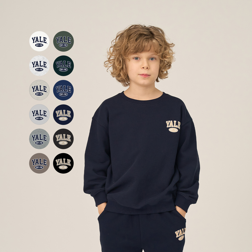 예일키즈 에센셜 로고 맨투맨_A4F050