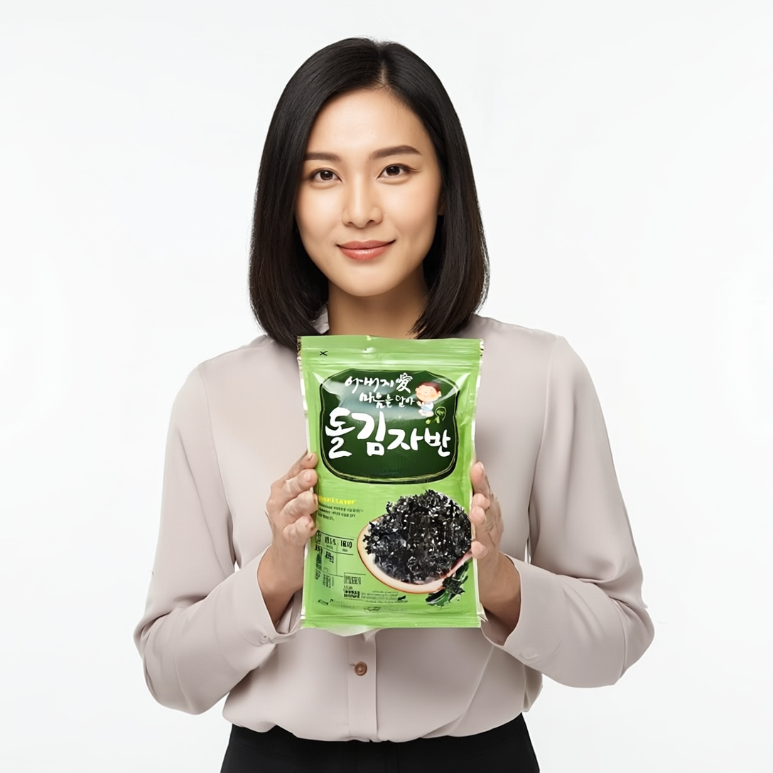 명식품본사 돌김자반 [중포장] 300g, 10개 - 상세 이미지 3
