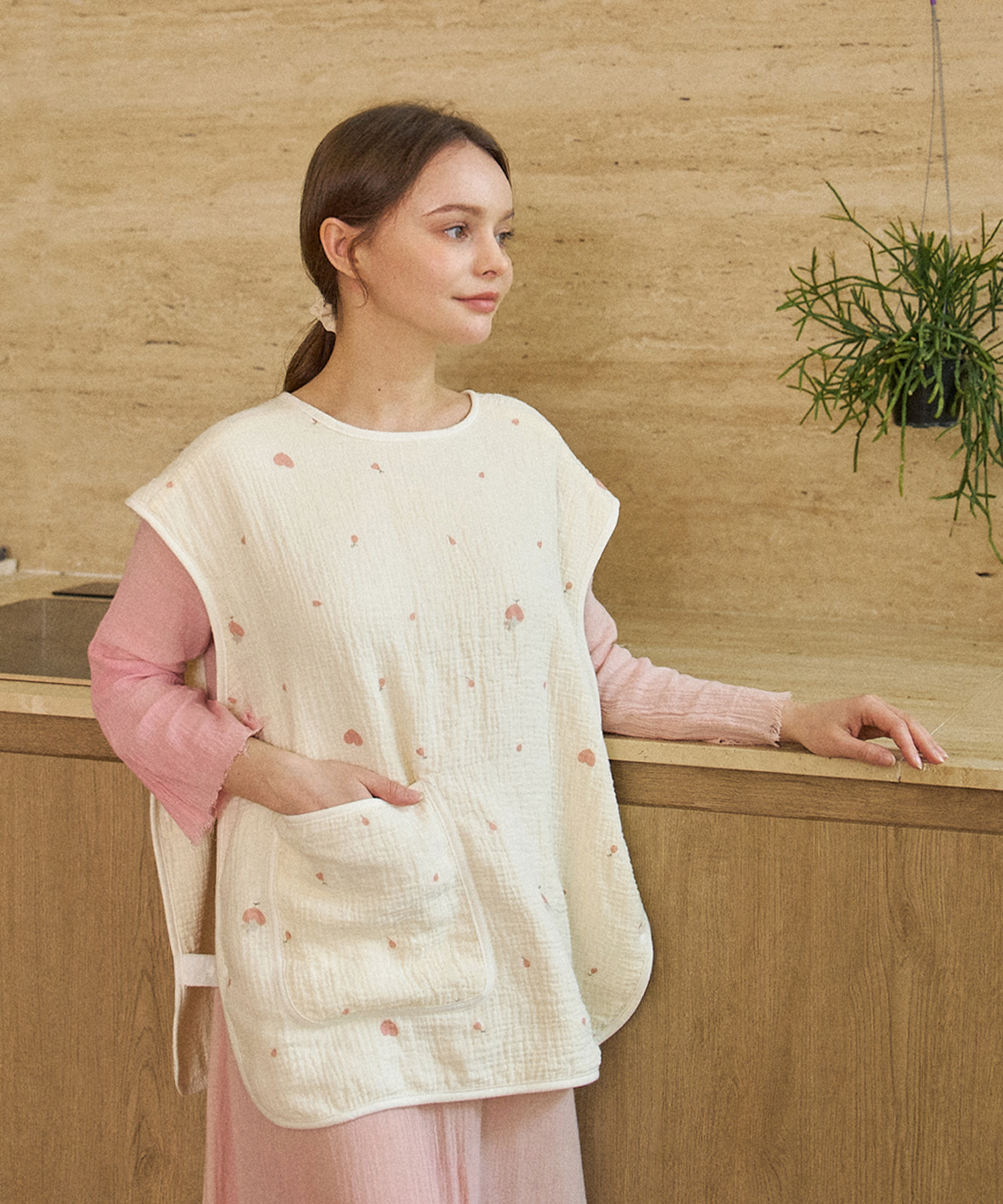 엄마턱받이 수유 앞치마 육아 조끼 트림패드 아빠 턱받이