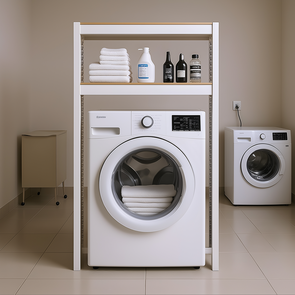 스피드랙 홈던트 세탁기선반 통돌이 건조기 철제 렉 300300600 2단 안전바1세트