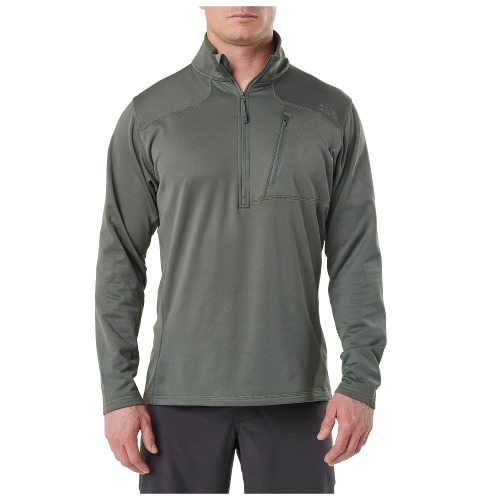 5.11 택티컬 레콘 플리스 하프 집업 (OD그린) - Recon HLF ZP Fleece (OD Green) - 상세 이미지 4