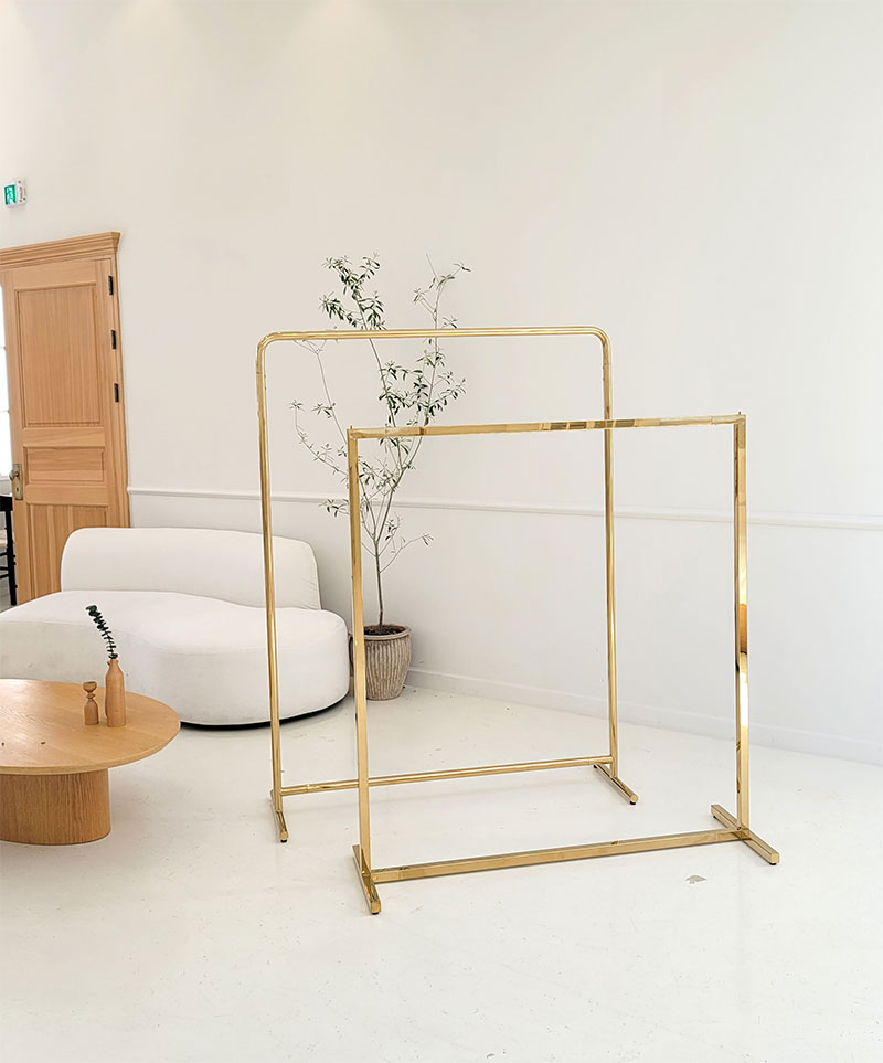 튼튼한행거 실버 골드 스탠드옷걸이 의류매장 백화점행거 실버광택 가로 1200 높이1300