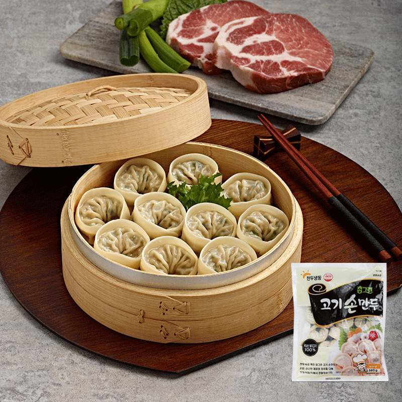 자연가득 고기손만두560g, 1.4kg - 상품 이미지
