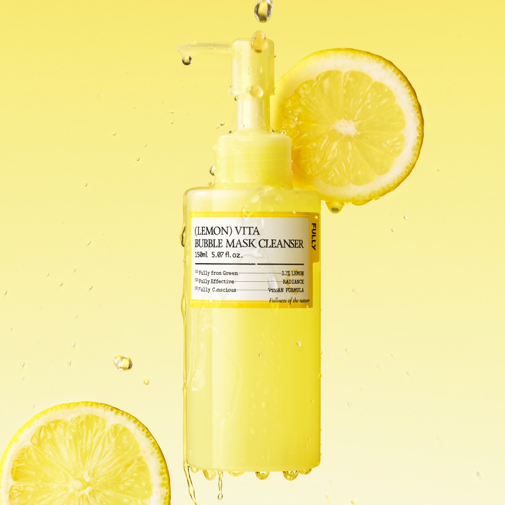 풀리 레몬 비타 버블 팩 클렌저 150ml 피부 맑기 개선 이미지 2
