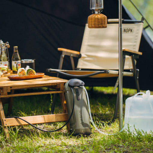 아디브 캐니언 정수기 사용 모습