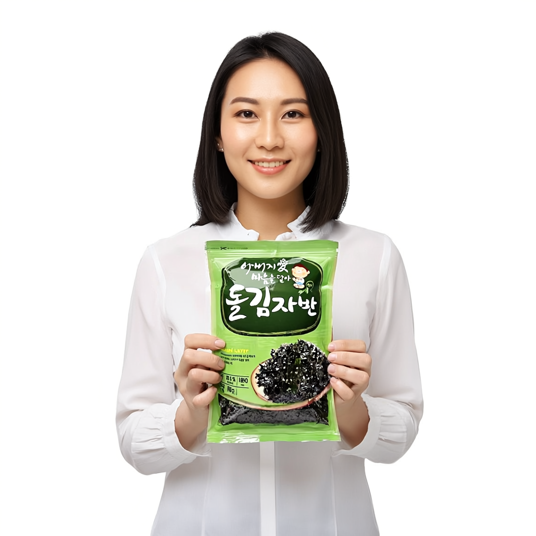 명식품본사 돌김자반 [중포장] 300g, 10개 - 상세 이미지 2