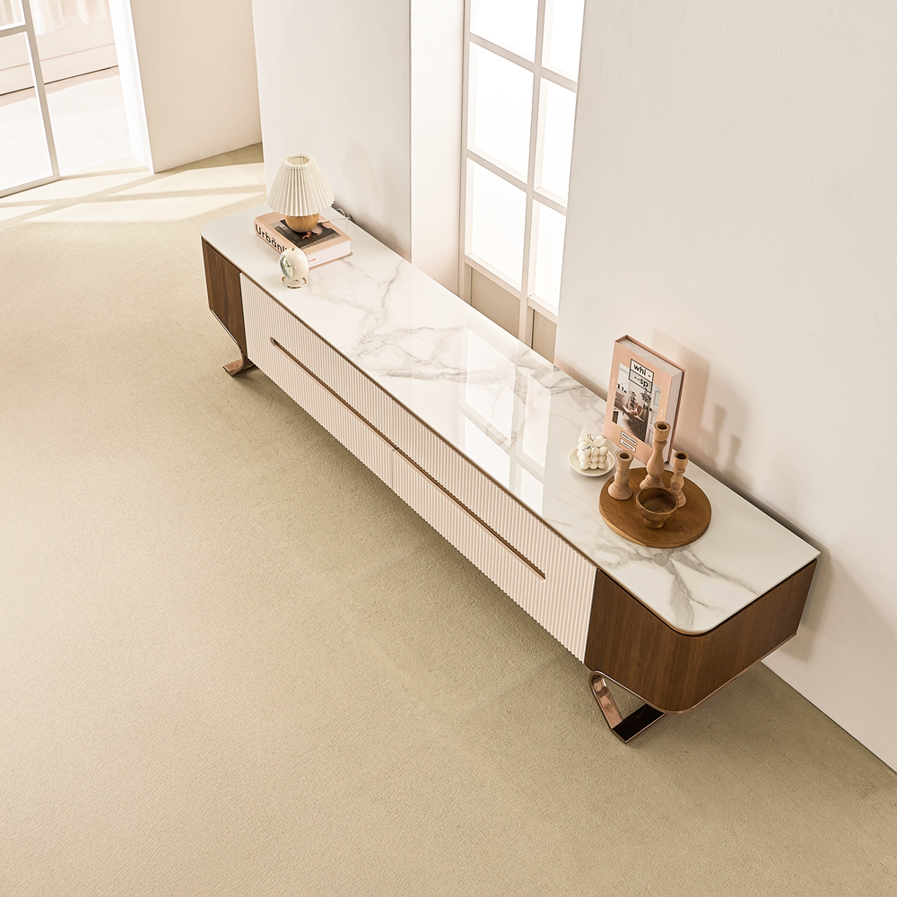 벨아르크 세라믹거실장 템바보드수납장 높은 tv다이서랍장 티비다이